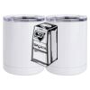 10 oz. White Stainless Steel Short Tumbler Thumbnail