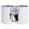 10 oz. White Stainless Steel Short Tumbler Thumbnail