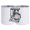 10 oz. White Stainless Steel Short Tumbler Thumbnail