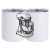 10 oz. White Stainless Steel Short Tumbler Thumbnail