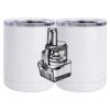 10 oz. White Stainless Steel Short Tumbler Thumbnail