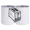 10 oz. White Stainless Steel Short Tumbler Thumbnail