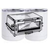 10 oz. White Stainless Steel Short Tumbler Thumbnail