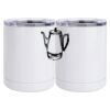 10 oz. White Stainless Steel Short Tumbler Thumbnail