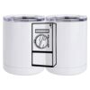 10 oz. White Stainless Steel Short Tumbler Thumbnail