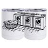 10 oz. White Stainless Steel Short Tumbler Thumbnail