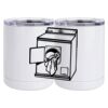 10 oz. White Stainless Steel Short Tumbler Thumbnail