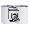 10 oz. White Stainless Steel Short Tumbler Thumbnail