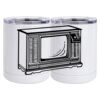 10 oz. White Stainless Steel Short Tumbler Thumbnail