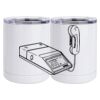 10 oz. White Stainless Steel Short Tumbler Thumbnail