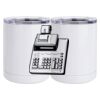 10 oz. White Stainless Steel Short Tumbler Thumbnail