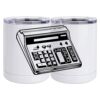 10 oz. White Stainless Steel Short Tumbler Thumbnail