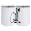 10 oz. White Stainless Steel Short Tumbler Thumbnail