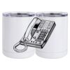 10 oz. White Stainless Steel Short Tumbler Thumbnail