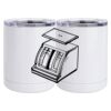 10 oz. White Stainless Steel Short Tumbler Thumbnail