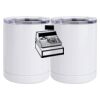 10 oz. White Stainless Steel Short Tumbler Thumbnail