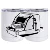 10 oz. White Stainless Steel Short Tumbler Thumbnail