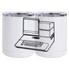 10 oz. White Stainless Steel Short Tumbler Thumbnail
