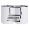 10 oz. White Stainless Steel Short Tumbler Thumbnail