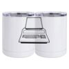 10 oz. White Stainless Steel Short Tumbler Thumbnail