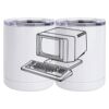 10 oz. White Stainless Steel Short Tumbler Thumbnail