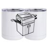10 oz. White Stainless Steel Short Tumbler Thumbnail