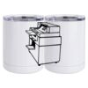 10 oz. White Stainless Steel Short Tumbler Thumbnail