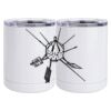 10 oz. White Stainless Steel Short Tumbler Thumbnail