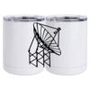 10 oz. White Stainless Steel Short Tumbler Thumbnail