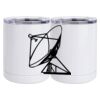 10 oz. White Stainless Steel Short Tumbler Thumbnail