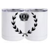 10 oz. White Stainless Steel Short Tumbler Thumbnail