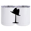 10 oz. White Stainless Steel Short Tumbler Thumbnail