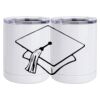 10 oz. White Stainless Steel Short Tumbler Thumbnail