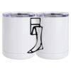 10 oz. White Stainless Steel Short Tumbler Thumbnail