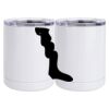 10 oz. White Stainless Steel Short Tumbler Thumbnail