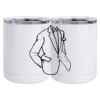 10 oz. White Stainless Steel Short Tumbler Thumbnail
