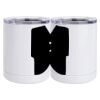 10 oz. White Stainless Steel Short Tumbler Thumbnail