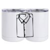 10 oz. White Stainless Steel Short Tumbler Thumbnail