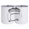 10 oz. White Stainless Steel Short Tumbler Thumbnail