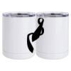 10 oz. White Stainless Steel Short Tumbler Thumbnail