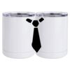 10 oz. White Stainless Steel Short Tumbler Thumbnail