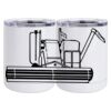 10 oz. White Stainless Steel Short Tumbler Thumbnail