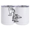 10 oz. White Stainless Steel Short Tumbler Thumbnail
