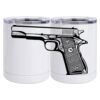 10 oz. White Stainless Steel Short Tumbler Thumbnail
