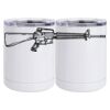 10 oz. White Stainless Steel Short Tumbler Thumbnail
