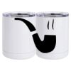 10 oz. White Stainless Steel Short Tumbler Thumbnail
