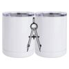 10 oz. White Stainless Steel Short Tumbler Thumbnail