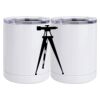 10 oz. White Stainless Steel Short Tumbler Thumbnail