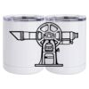 10 oz. White Stainless Steel Short Tumbler Thumbnail