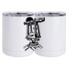 10 oz. White Stainless Steel Short Tumbler Thumbnail